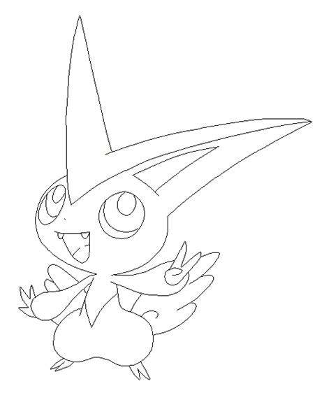 Victini Lineart By Poke Lines On Deviantart