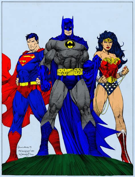 Dcs Trinity By Jim Lee Color Practice For Me By Dhbraley On Deviantart