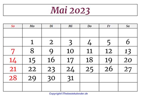 Kalender Mai 2023 Drucken The Beste Kalender