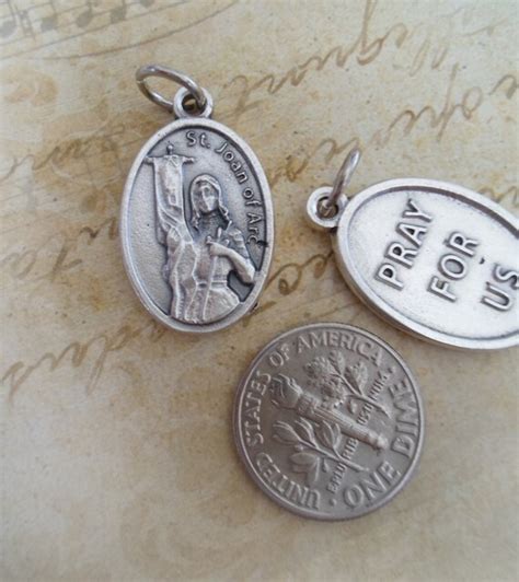 St Joan Of Arc Medal Patron Saint Of Women By Marysprayers