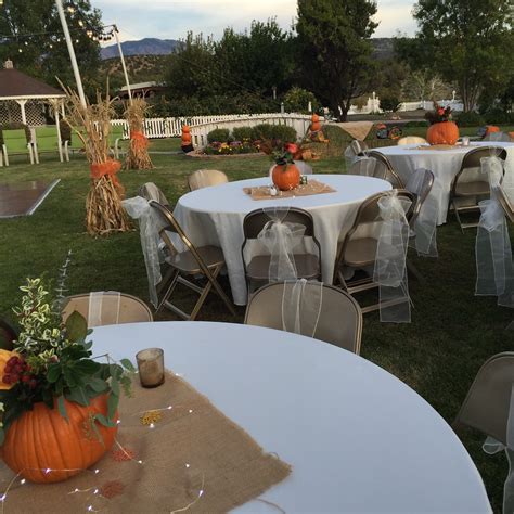 Easy Rustic Outdoor Fall Wedding Reception Karins Kottage