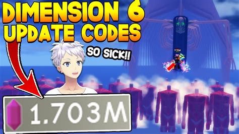 All 35 Dimension 6 Update Chikara Codes In Anime Fighting Simulator