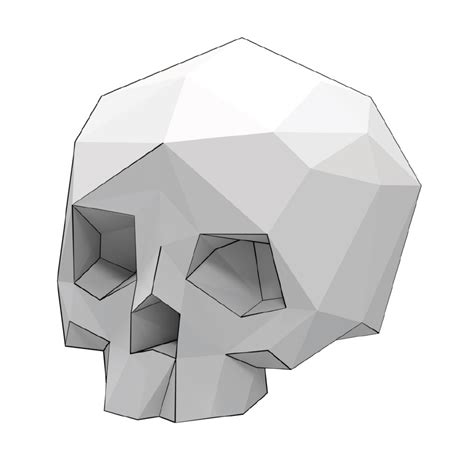 Skull 3d Papercraft Free Printable Papercraft Templates
