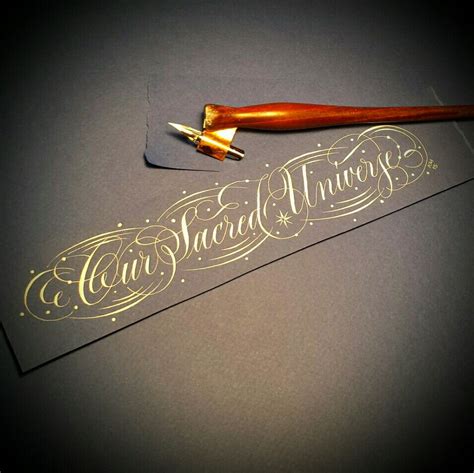 I Love The Flourishes Of This Traditional Copperplate Calligraphy The