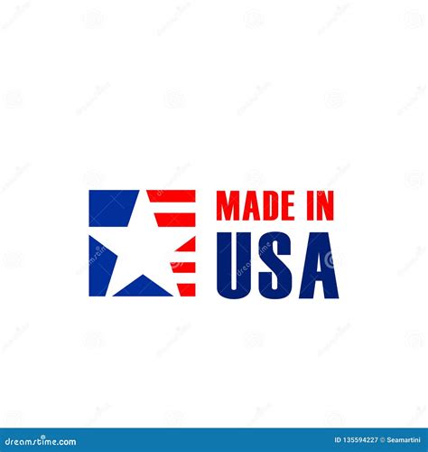 Made In Usa Vector Sign Stock Vector Illustration Of Patriotic 135594227