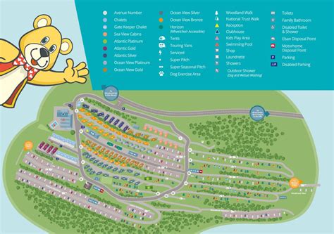 Park Map Woolacombe Sands Holiday Park