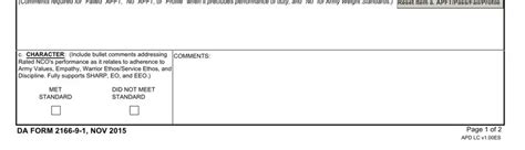 Da Form 2166 9 1 ≡ Fill Out Printable Pdf Forms Online