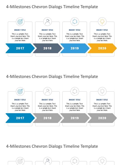 Ff0303 01 Chevron Dialogs Timeline Template 16x9 Pdf Marketing
