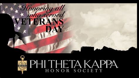 Phi Theta Kappa Honor Society Chapter Salutes And Honors Our Veterans