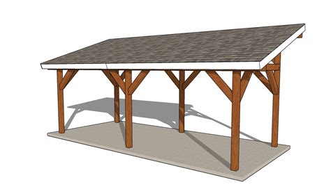 12×18 Outdoor Lean To Pavilion Plans Pdf Download