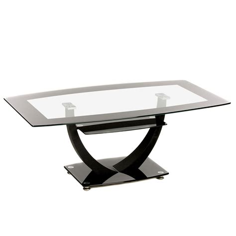 Henley stonewashed acacia coffee table. Henley Glass Coffee Table | Black glass coffee table ...