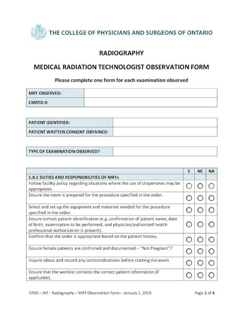 Pdf Radiography Medical Radiation Cpso Ihf Radiography Mrt