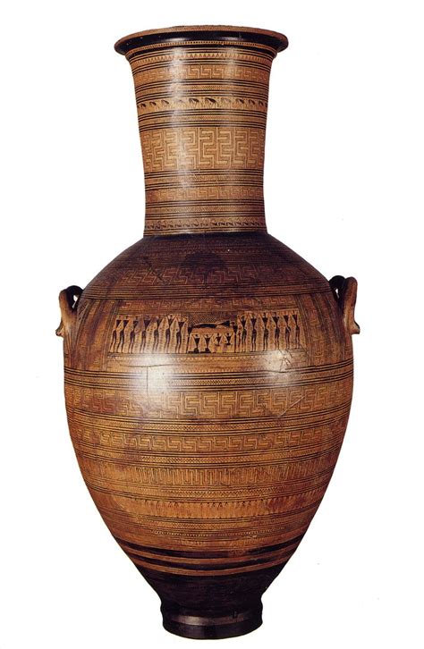 Dipylon Amphora Geometric Period 750 Bce Artist The Dipylon Master