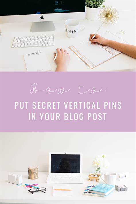 How To Put Hidden Vertical Pins In Your Blog Post Pink On The Cheek