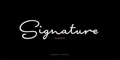 Download Signature Script™ Fonts By Fenotype