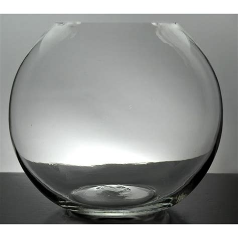 4 Clear Glass Round Vases 675 Inches