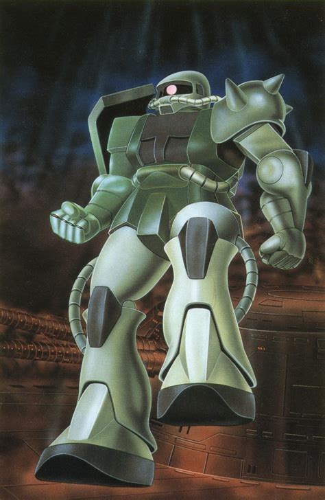 Safebooru Gundam Highres Mecha Mobile Suit Gundam Official Art Zaku Zaku Ii 1970215