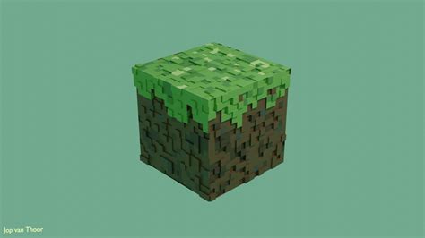 3d Model Minecraft Cube Cgtrader