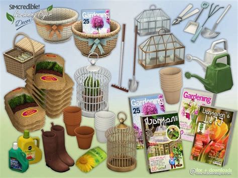 Gardening Foyer Decor For The Sims 4 By Simcredible Available At The