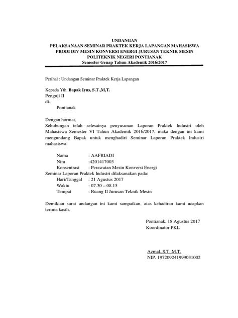Perasaan yang senantiasa berbahagia saat menulis surat undangan ini untukmu. Contoh Surat Undangan Seminar Untuk Mahasiswa - Sample ...