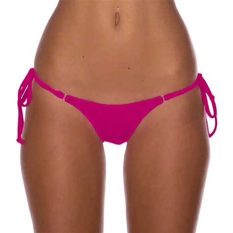 women sexy micro mini brazilian butt tanga bikini bottom thong separate swim bather female