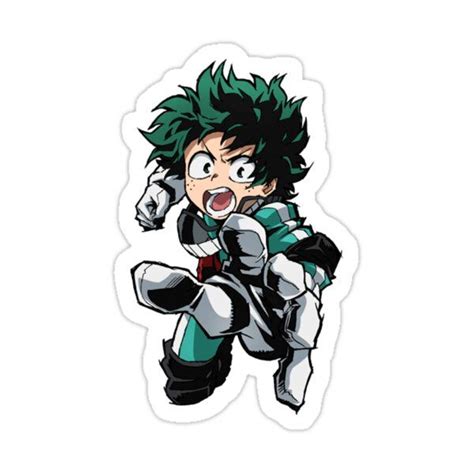 Izuku Midoriya My Hero Academia Sticker By Manga Vibes En 2021