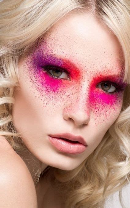 39 Ideas Makeup Colorful Creative Pink Fashion Editorial Makeup