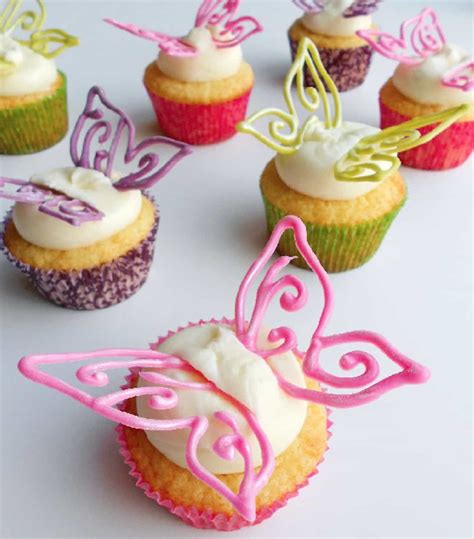 Chocolate Butterfly Decorations Tutorial The Whoot Fairy Cupcakes