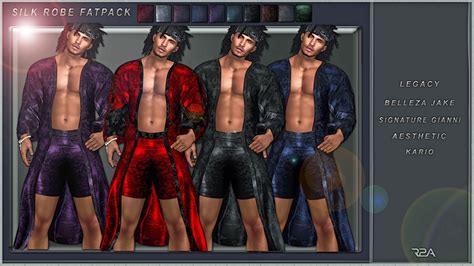 Second Life Marketplace R2a Silk Robe Fatpack