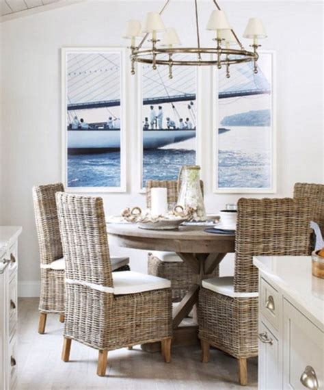 47 Beautiful Beach Themed Dining Room Ideas Nautical Dining Rooms