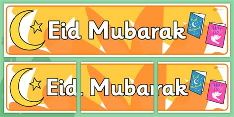👉 Eid Mubarak Banner Printable Display Primary Resources