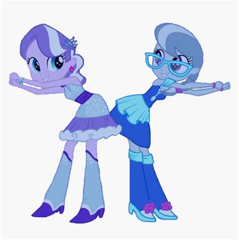 Diamond Tiara And Silver Spoon Dancing Eqg Vector By My Little Pony