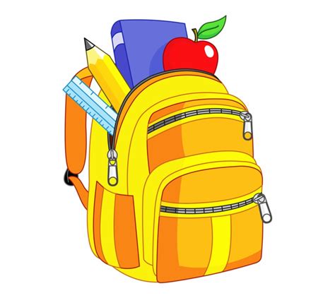 Royalty Free Bookbag Clipart Preschool Backpack School Bag Clip Art