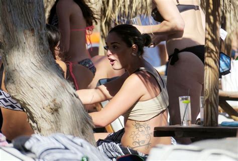 Olympia Valance Bikini Candids At Beach Bar In Mykonos Greece 103212