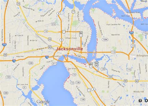 Map Of Jacksonville