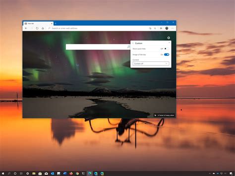 How To Set Custom Background In Microsoft Edge New Tab Page Free