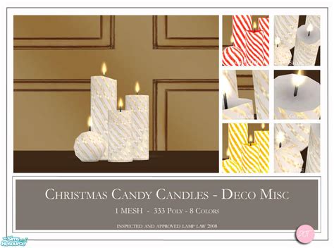The Sims Resource Christmas Candy Candles