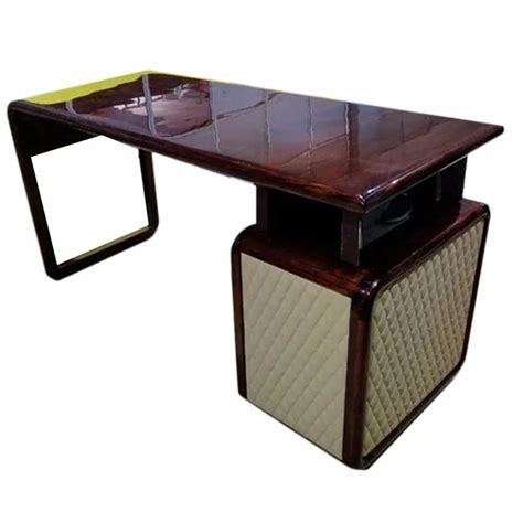 Rectangular Brown Teak Wood Office Table Without Storage At Rs 7000 In