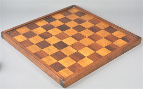Ref3159 Mahogany Framed English Chess Board Antique Chess Shop