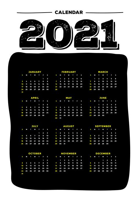 10 Free Calendar 2021 Vector Wdrfree