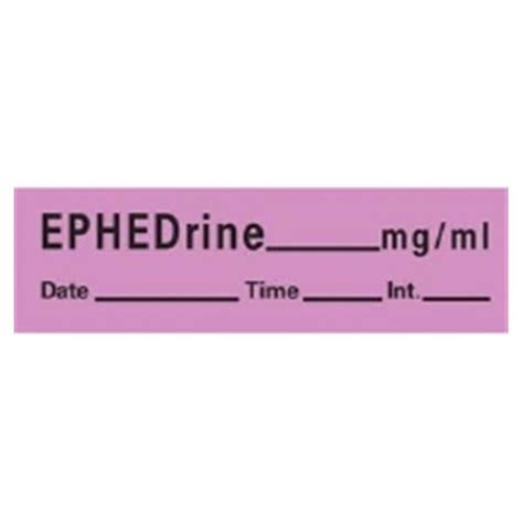 Timemed A Div Of Pdc Labels Ephedrine Rl Rl — Grayline Medical