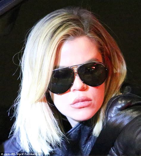 Khloe Kardashian Shows Off Plumped Up Lips As She Visits Lamar Odom Daily Mail Online