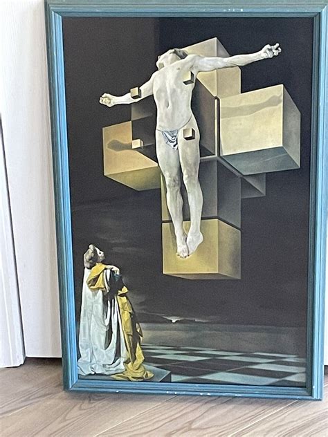 Mavin Early 1960s Framed Salvador Dali Lithograph Crucifixion