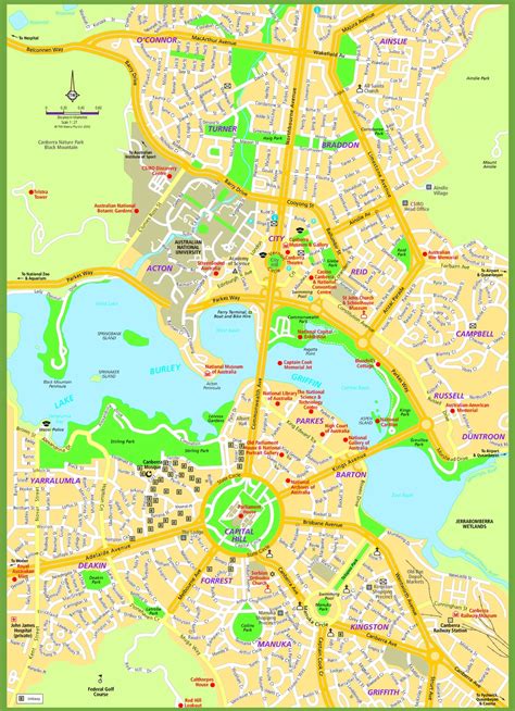 Map Of Canberra Act Black Sea Map