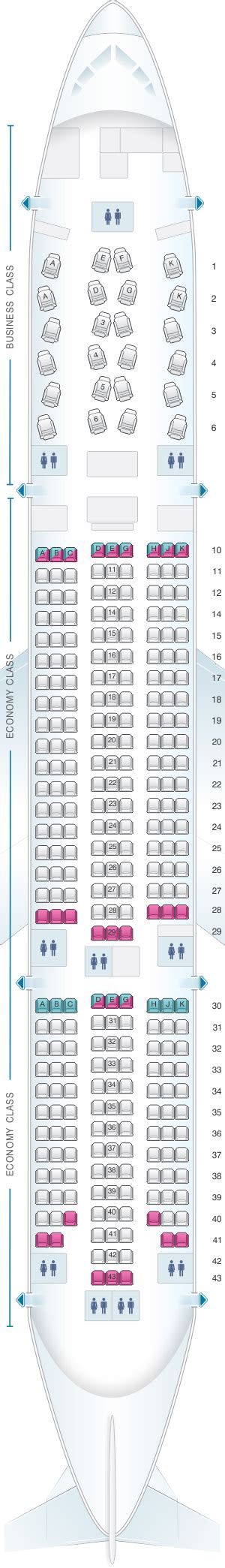 Seat Map Asiana Airlines Boeing B777 200er 301pax Seatmaestro