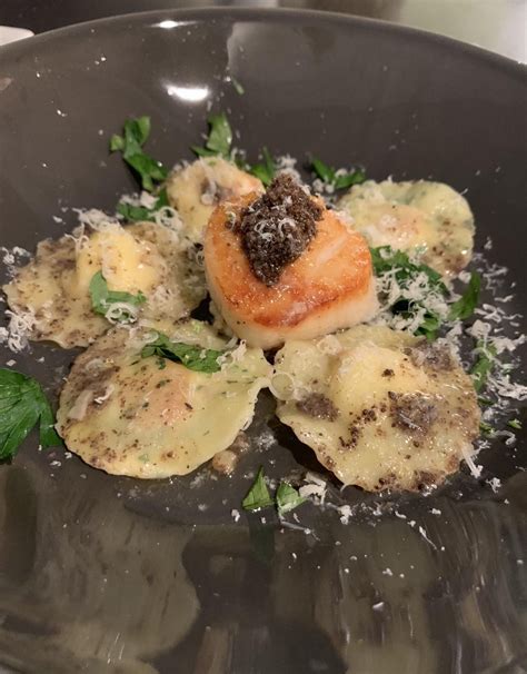 This is because homemade oil can develop botulism. Homemade scallop ravioli with black truffle and olive ...