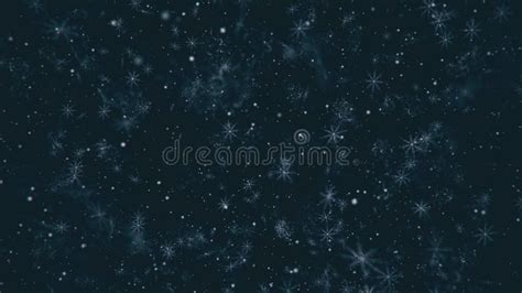 Falling Winter Snowflakes 3d Animation With Alpha Channel Stock