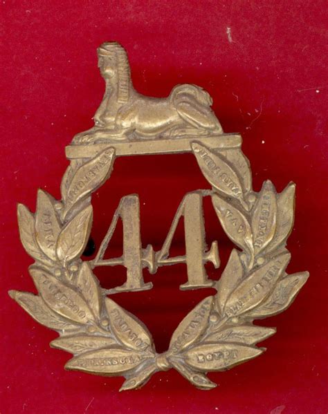 Dead Spartan 44th Essex Regiment Of Foot Victorian Ors Glengarry Badge