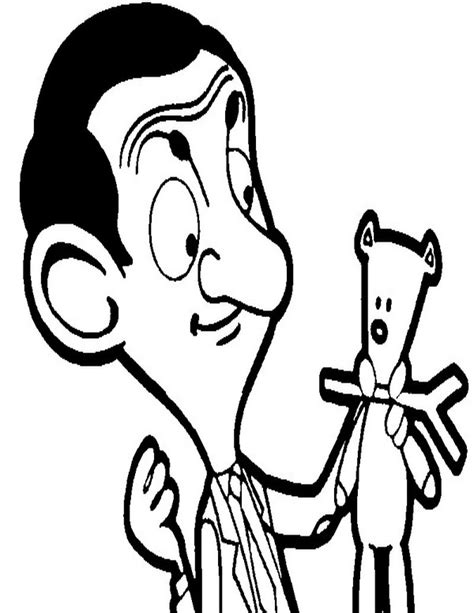 Mr Bean Coloring Pages Coloring Home