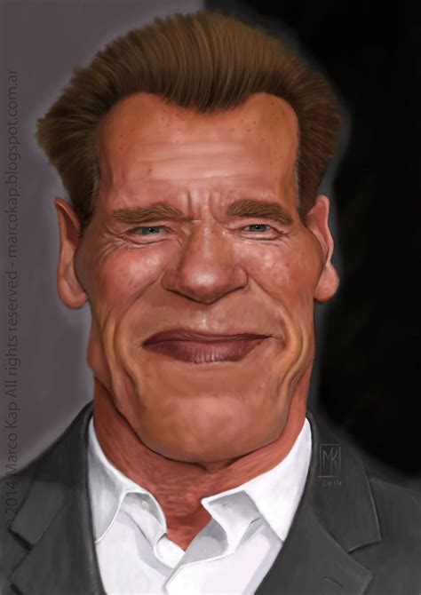 Caricatura De Arnold Schwarzenegger By Marcoskapo On Deviantart